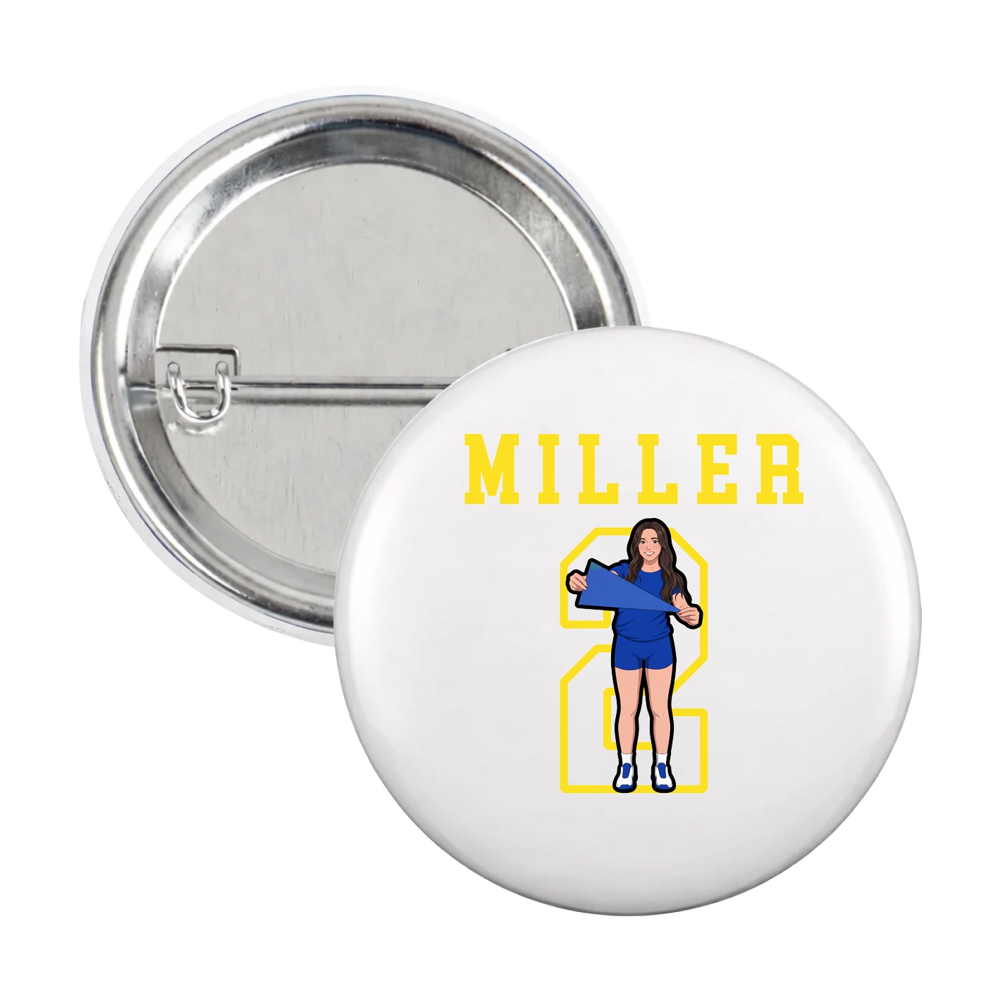 Game Day Button — Shirsey in White