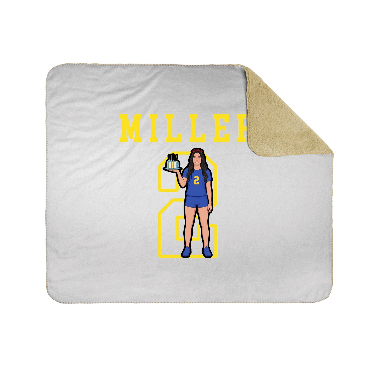 Throw Blanket — Shirsey in White