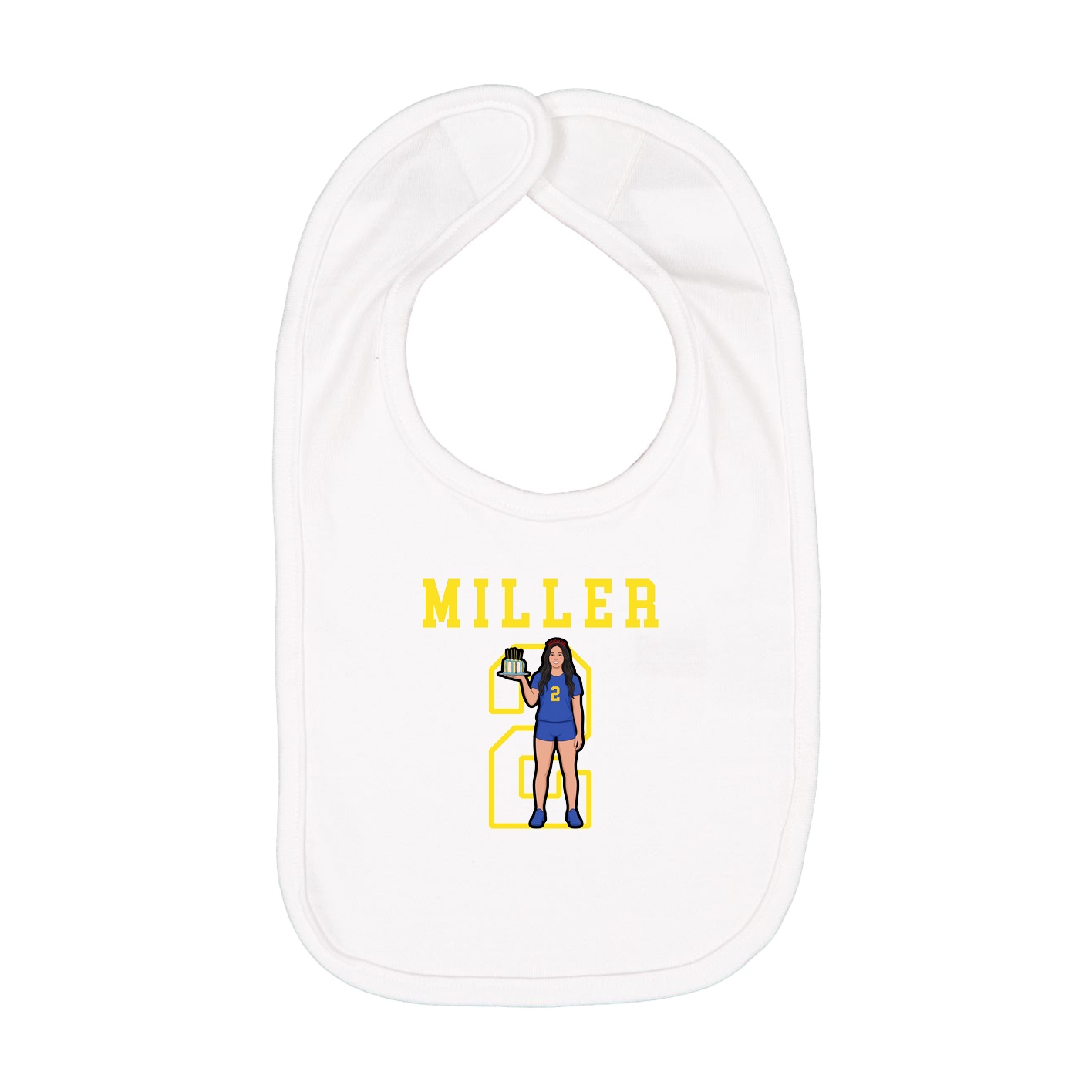 Infant Bib — Shirsey in White
