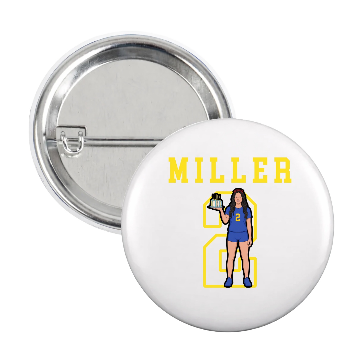 Game Day Button — Shirsey in White