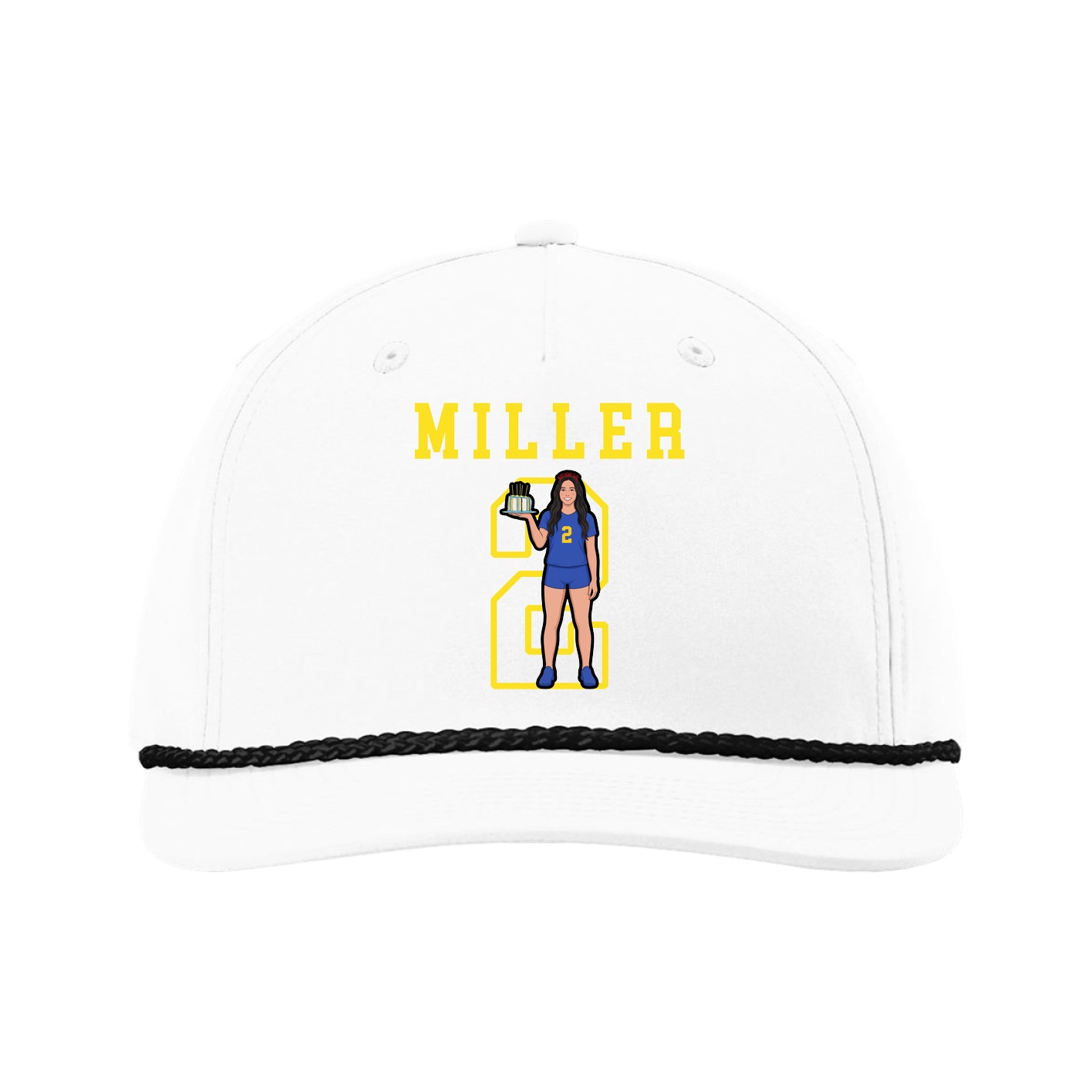 Five-Panel Classic Rope Cap — Shirsey in White