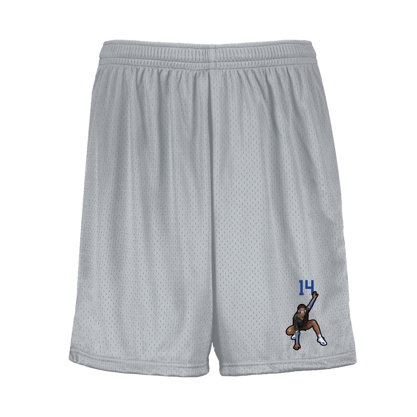 Shorts — Number Top in Silver