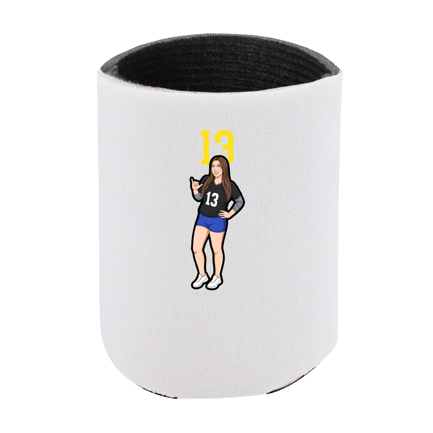 Can Holder — Number Top in White