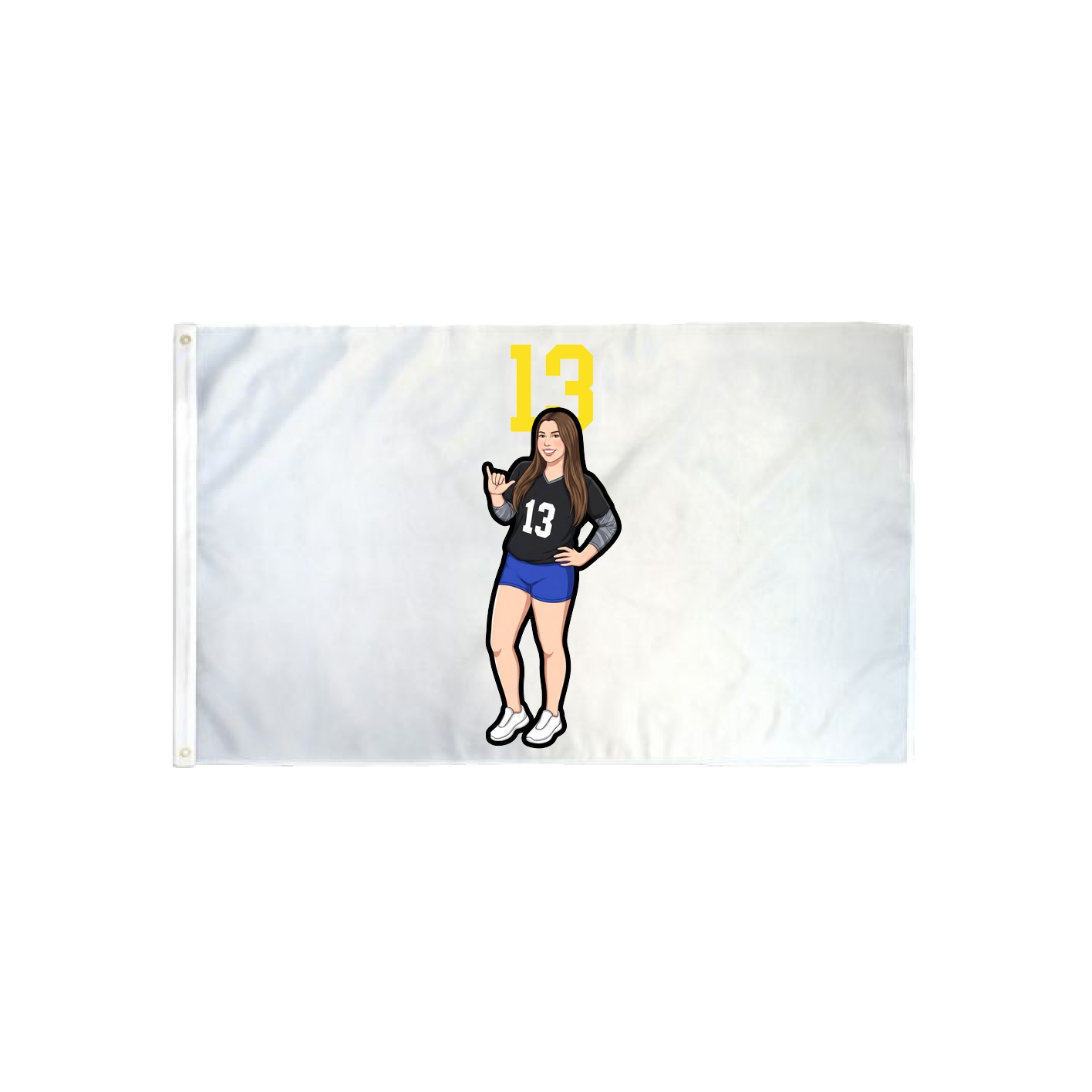 3x5 Flag — Number Top in Classic