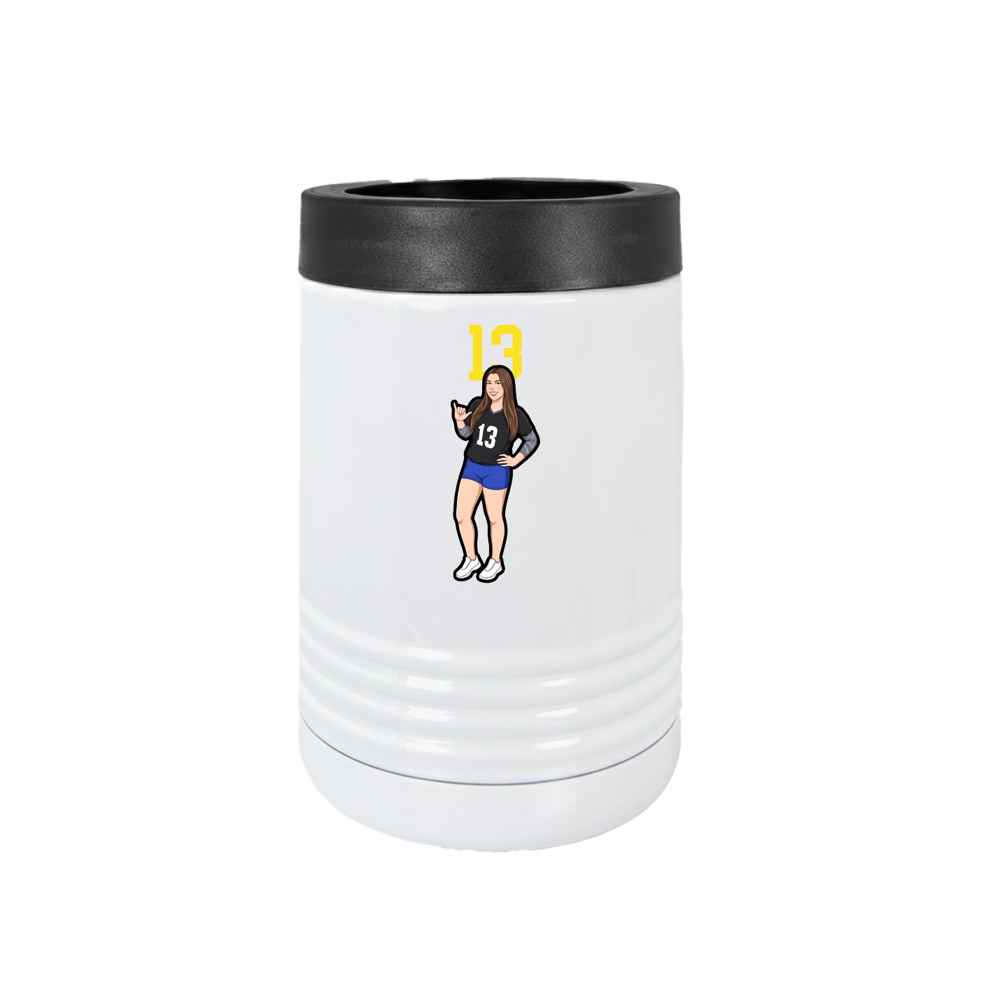 Beverage Holder — Number Top in White