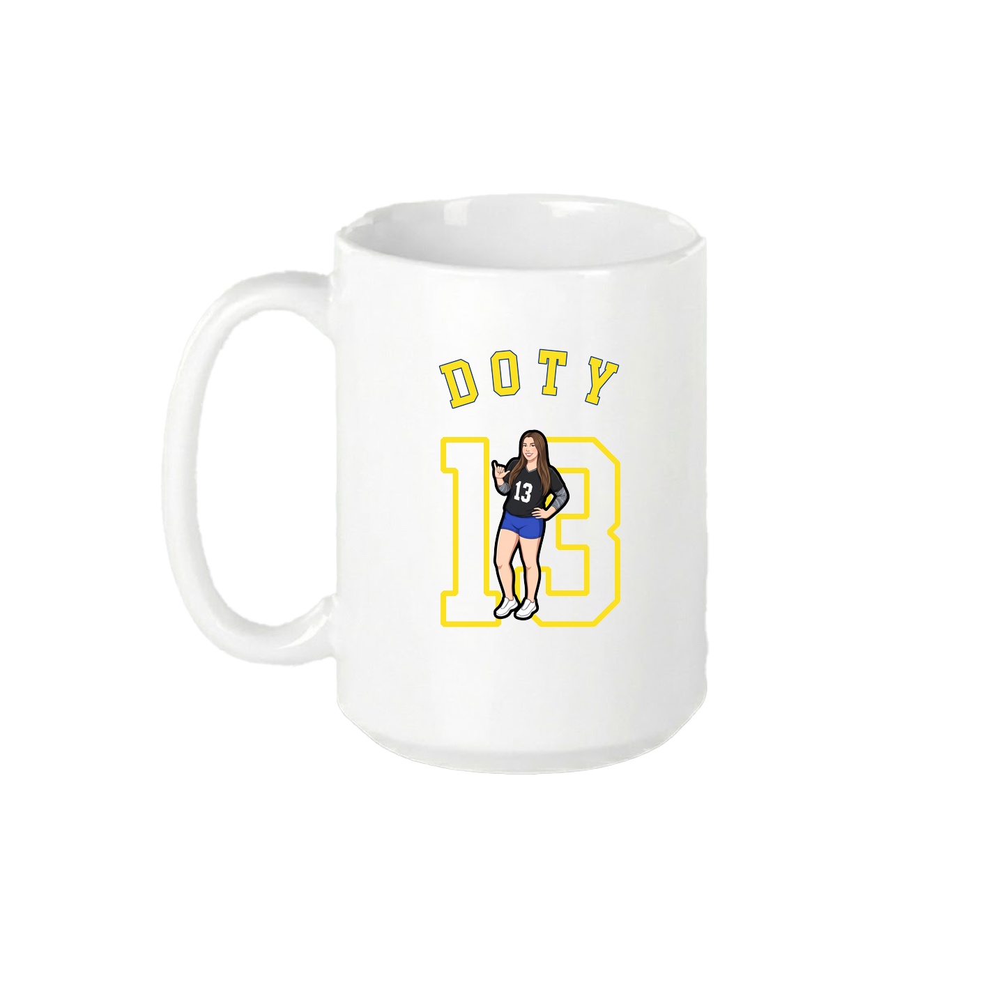 15oz Coffee Mug — Shirsey Arch in White