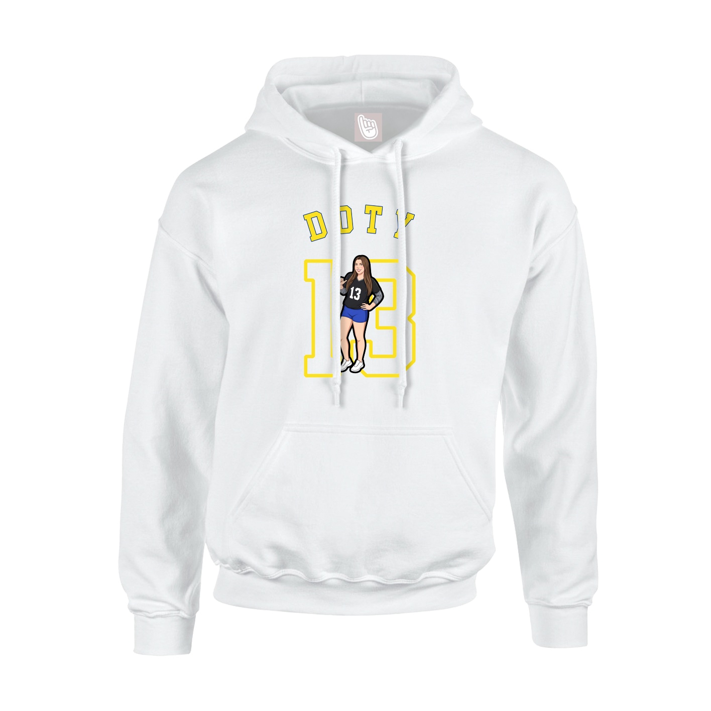 Hoodie — Shirsey Arch in White