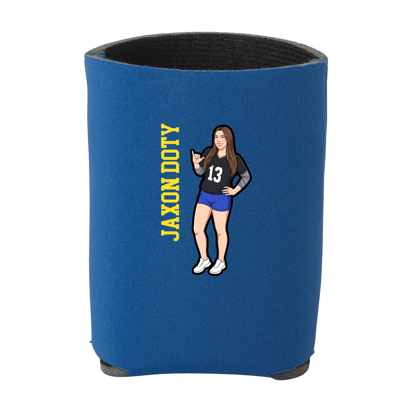 Can Holder — Name Vertical in Royal