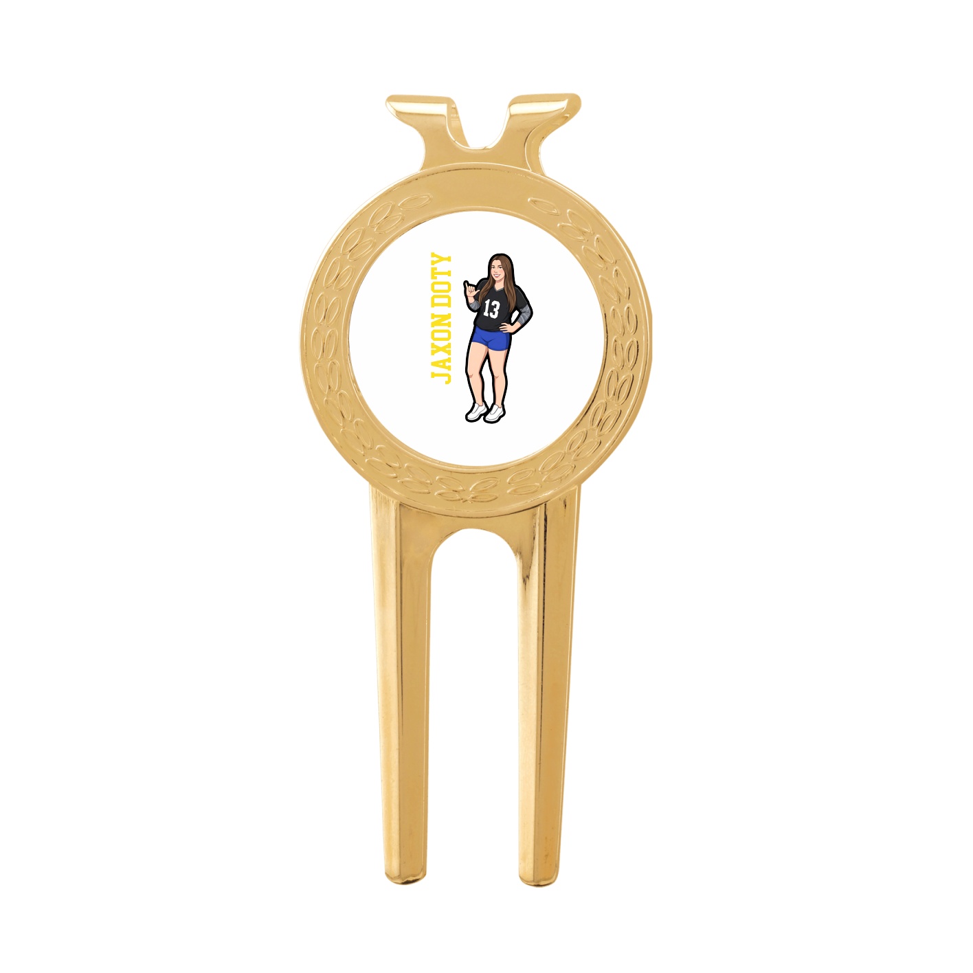 Divot Tool with Ball Marker — Name Vertical in Classic