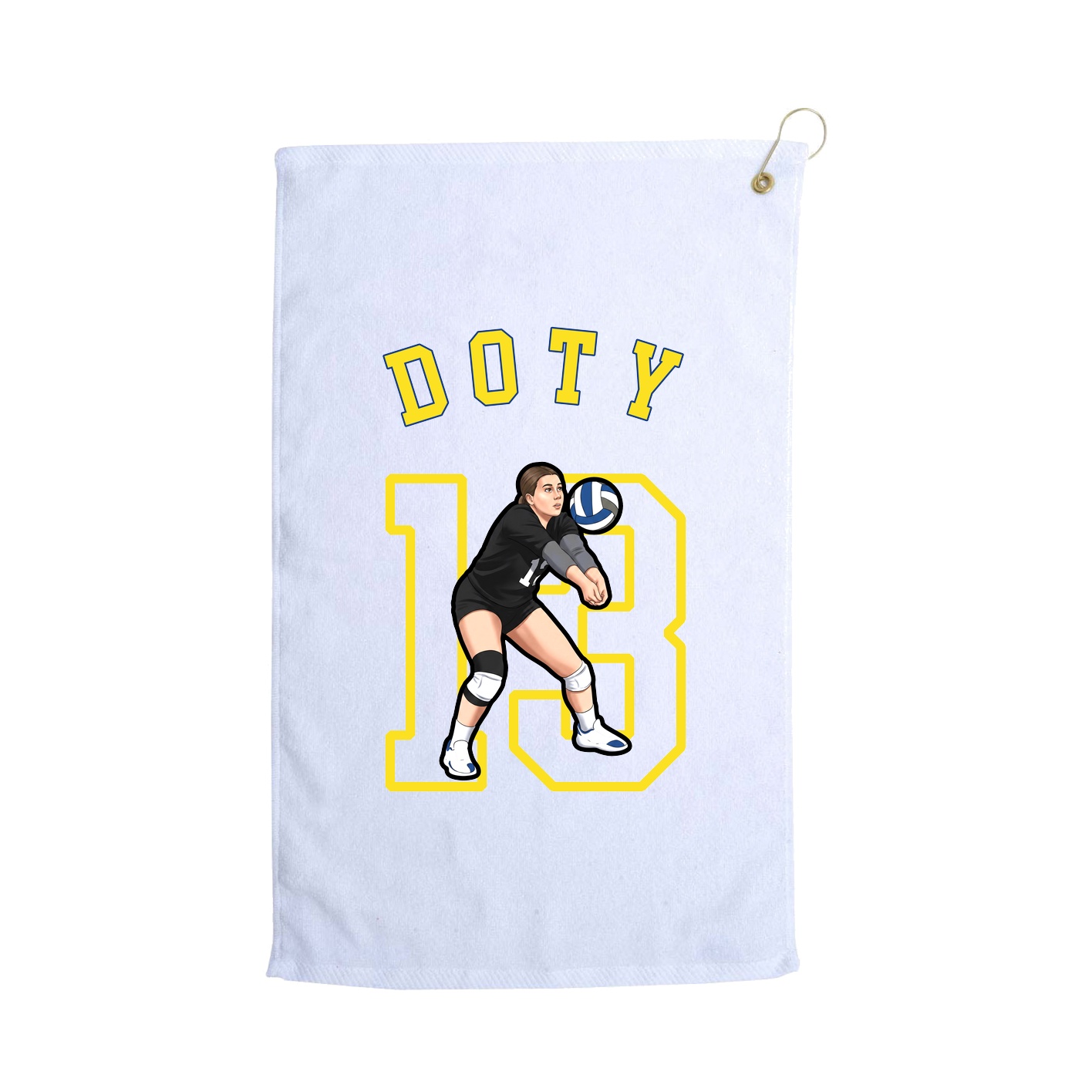 Golf Towel — Shirsey Arch in White