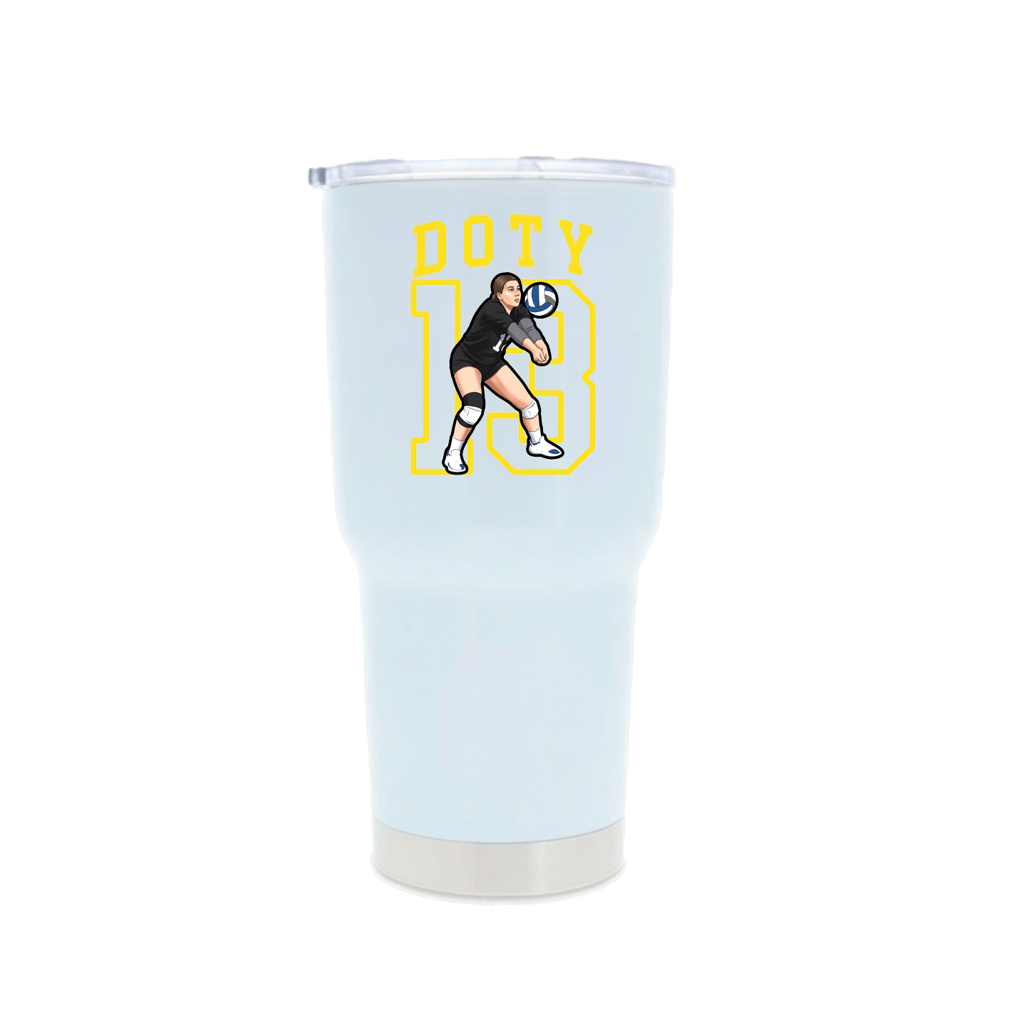 30oz Stainless Steel Tumbler — Shirsey in White
