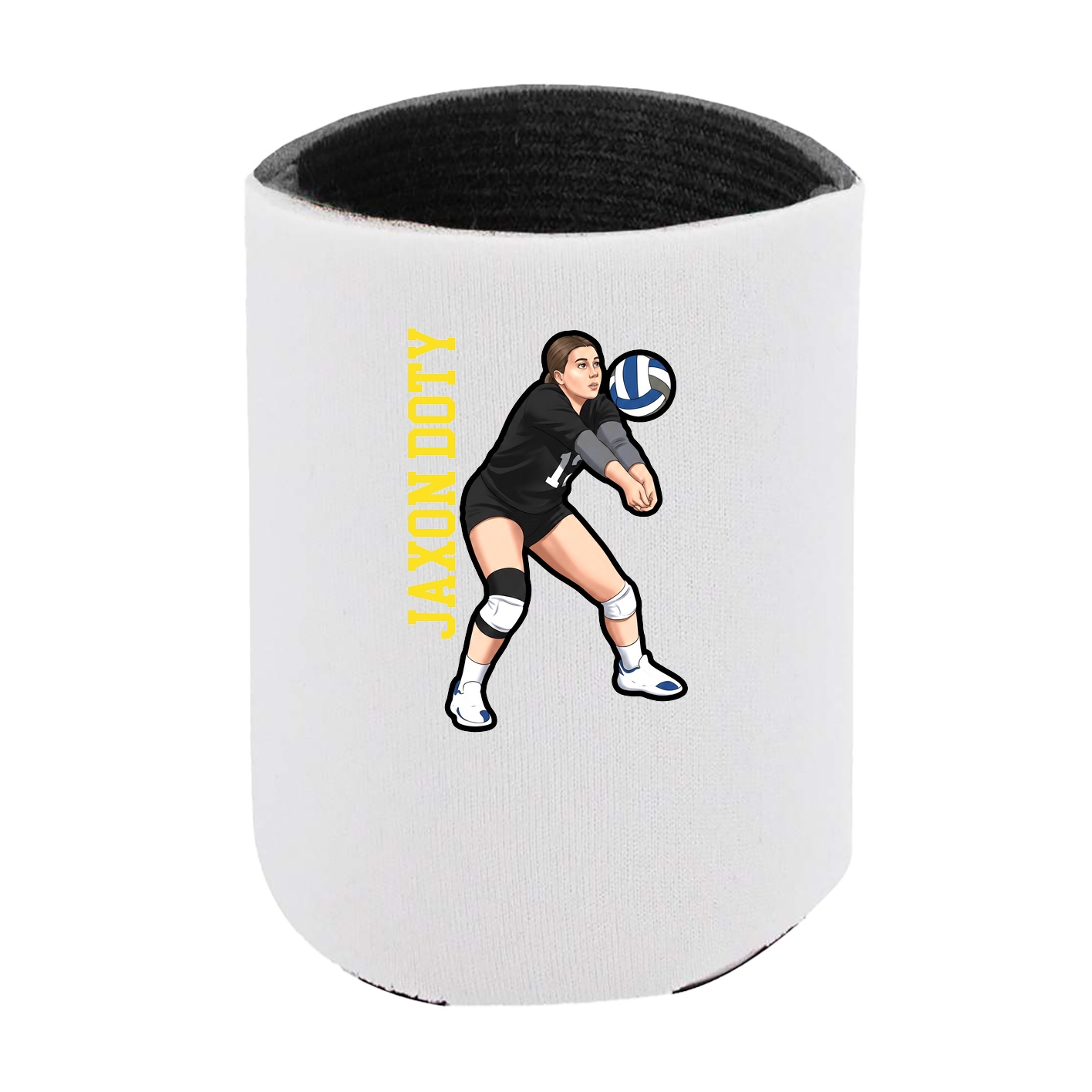 Can Holder — Name Vertical in White