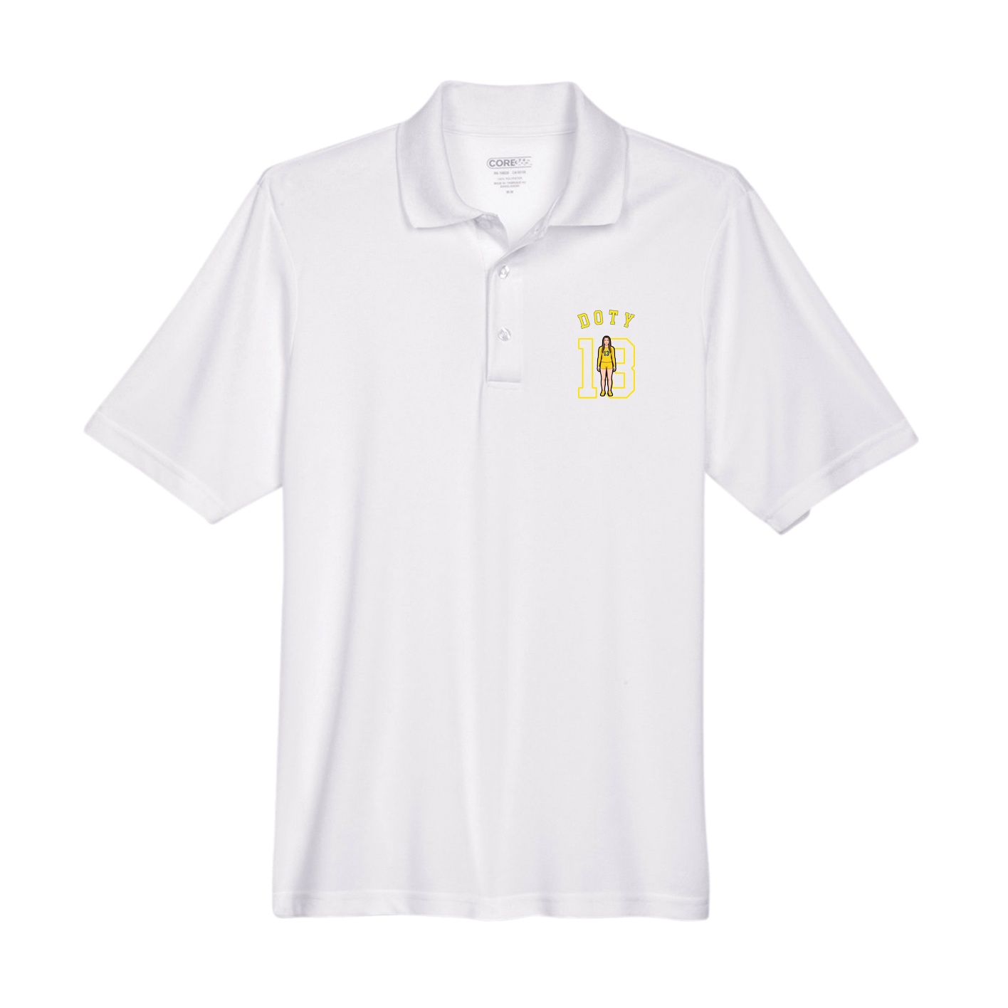 Performance Polo — Shirsey Arch in White
