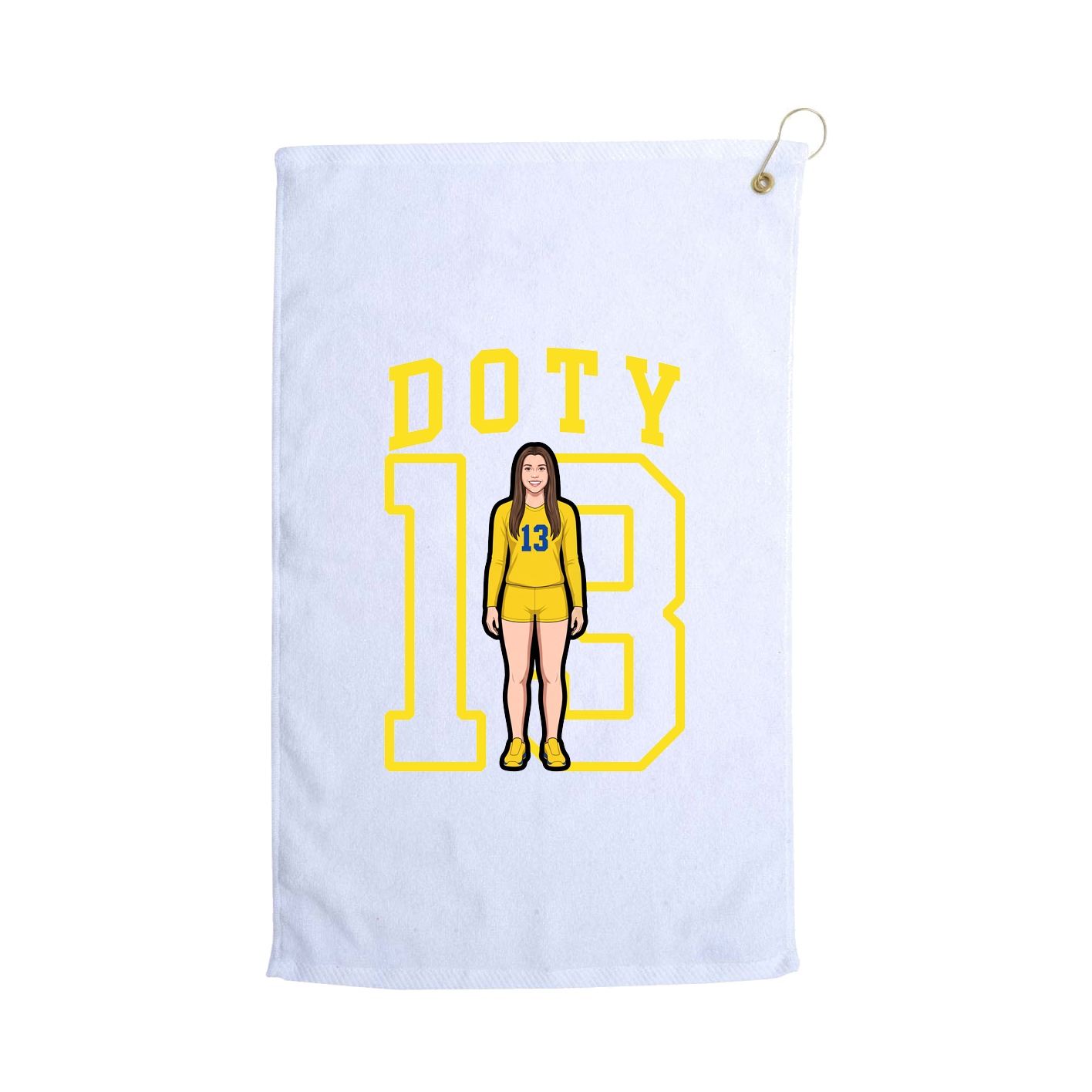 Golf Towel — Shirsey in White