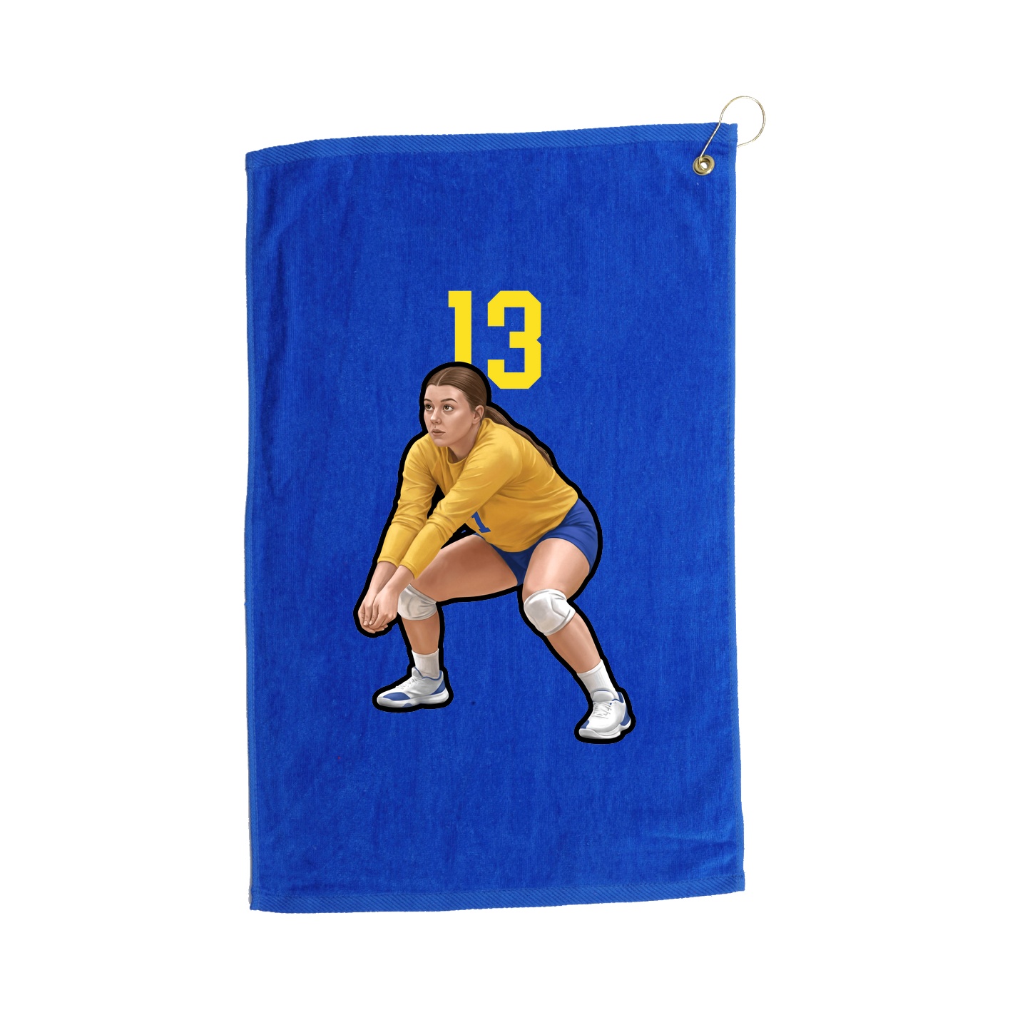 Golf Towel — Number Top in Royal