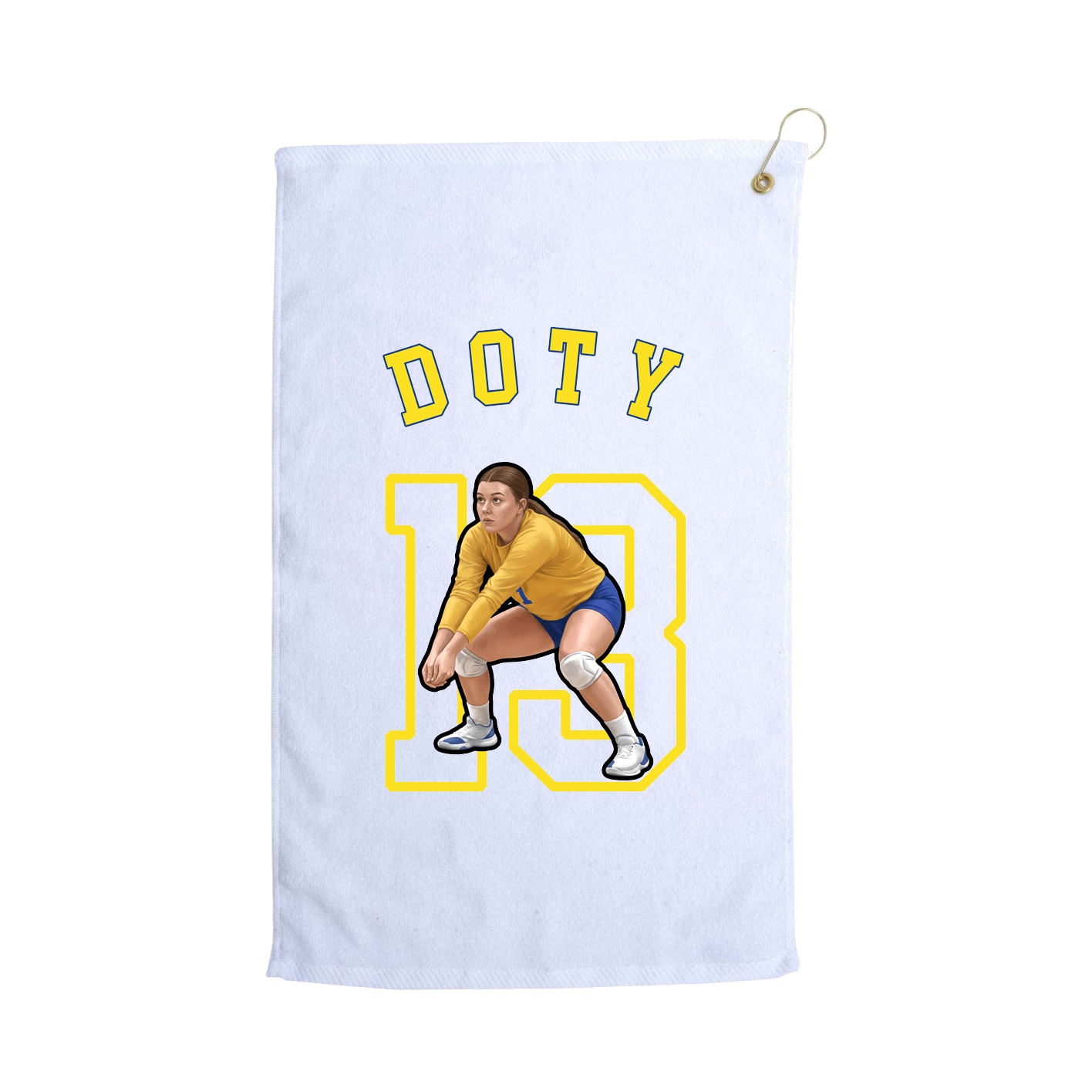 Golf Towel — Shirsey Arch in White