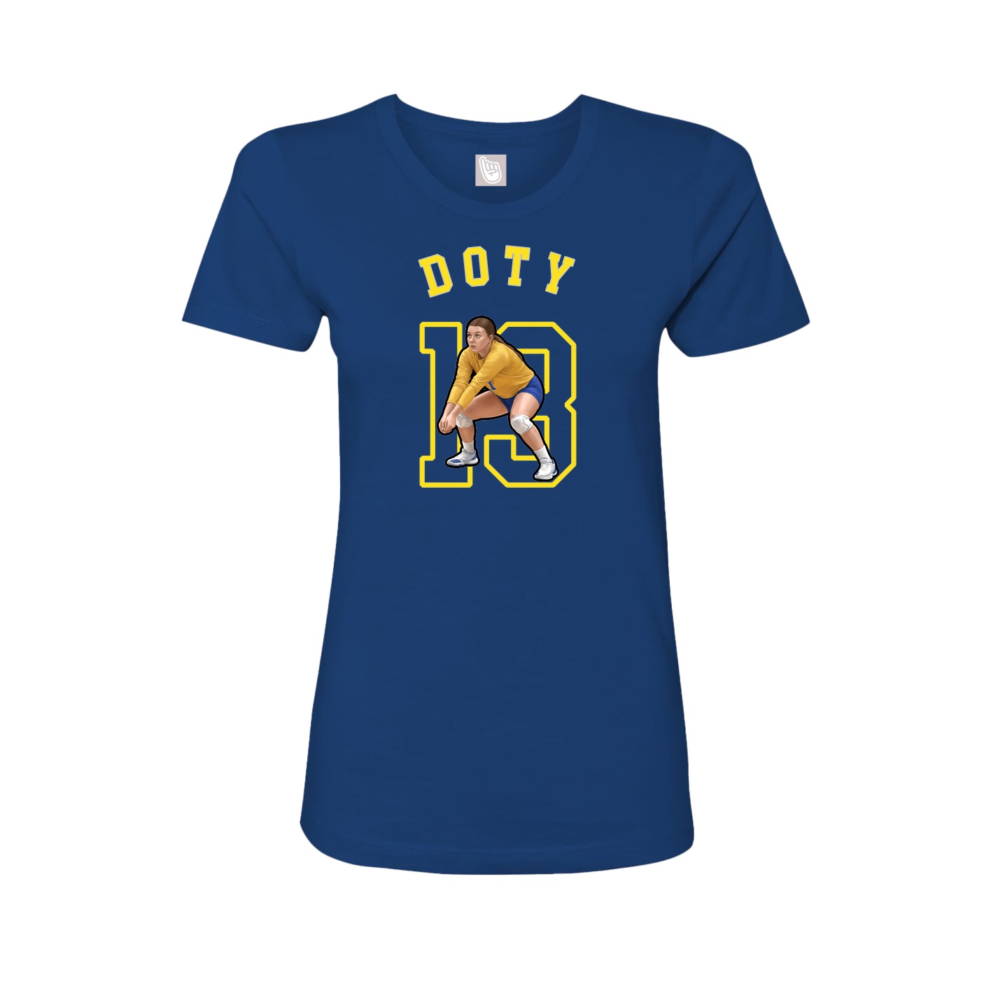 Fitted Women's Tee — Shirsey Arch in Royal