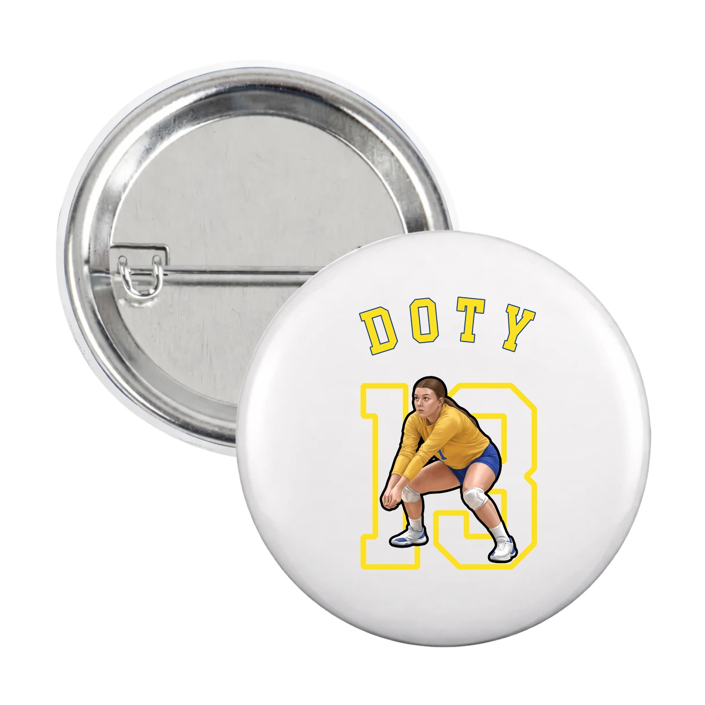 Game Day Button — Shirsey Arch in White