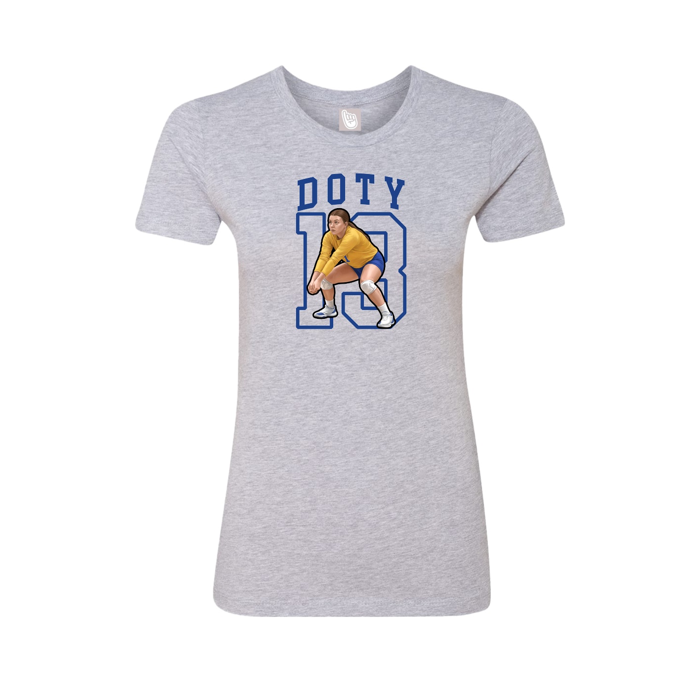 Fitted Women's Tee — Shirsey in Grey