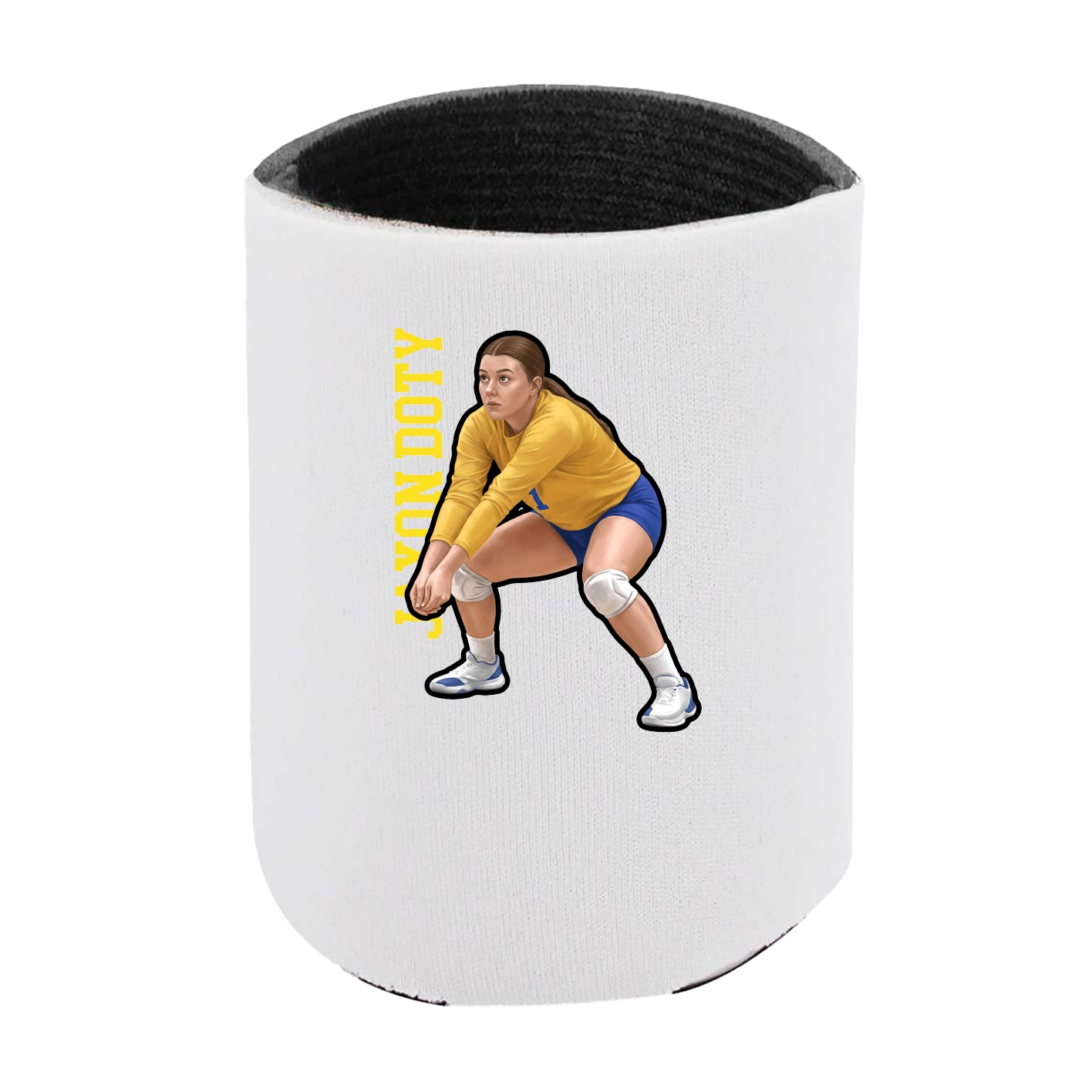 Can Holder — Name Vertical in White