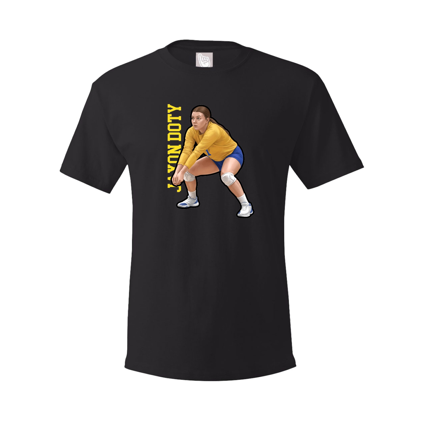Tee — Name Vertical in Black