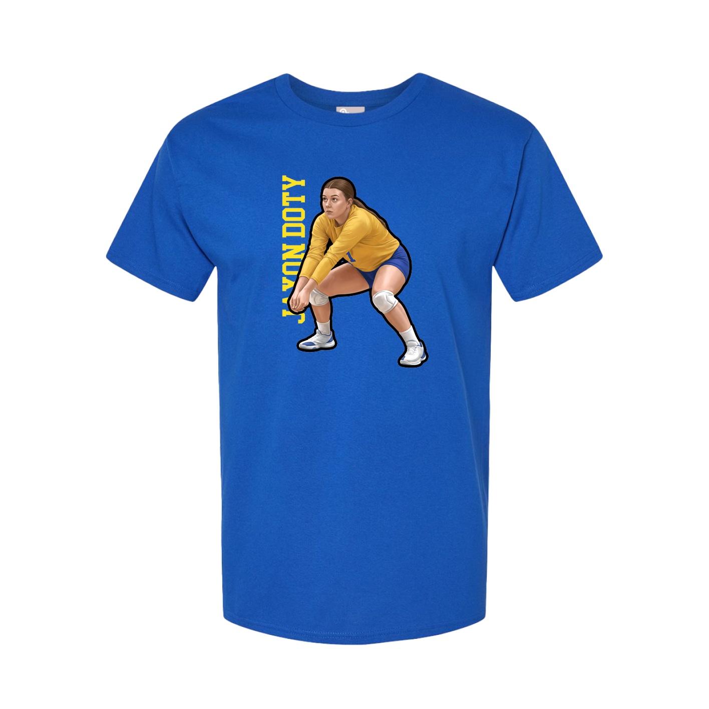 Tee — Name Vertical in Royal