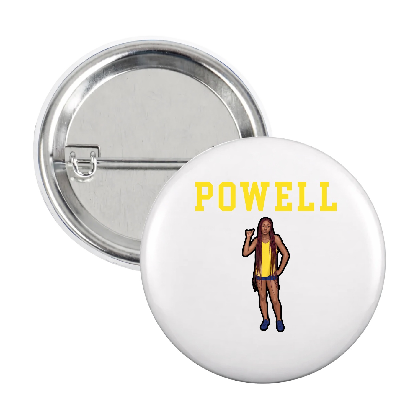 Game Day Button — Shirsey in White