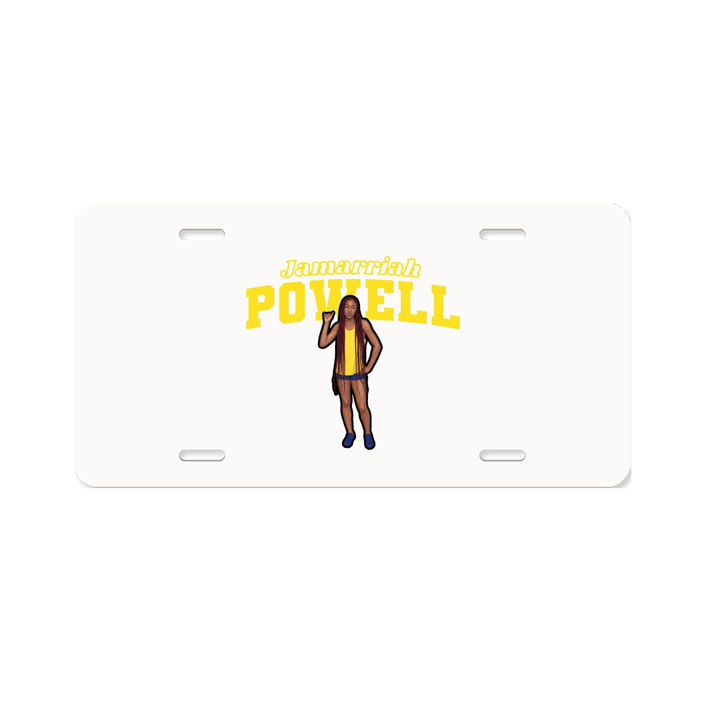 License Plate — Name Arch in Classic