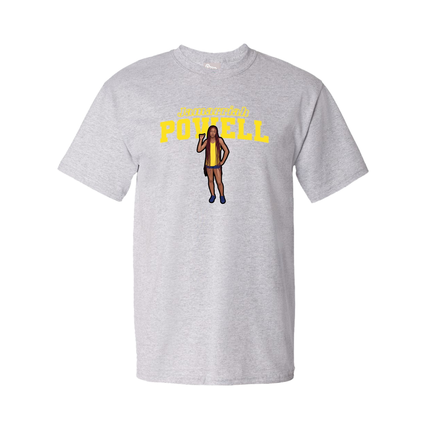 Youth Tee — Name Arch in Grey