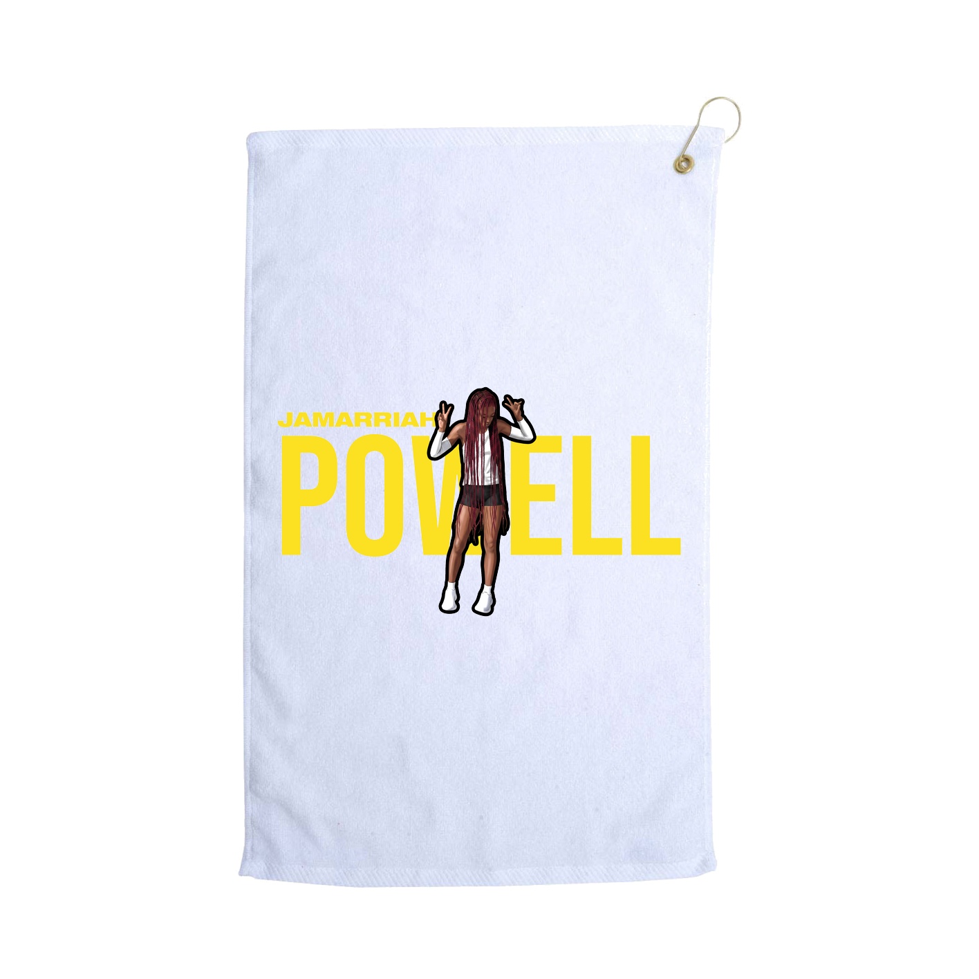 Golf Towel — Player Name in White