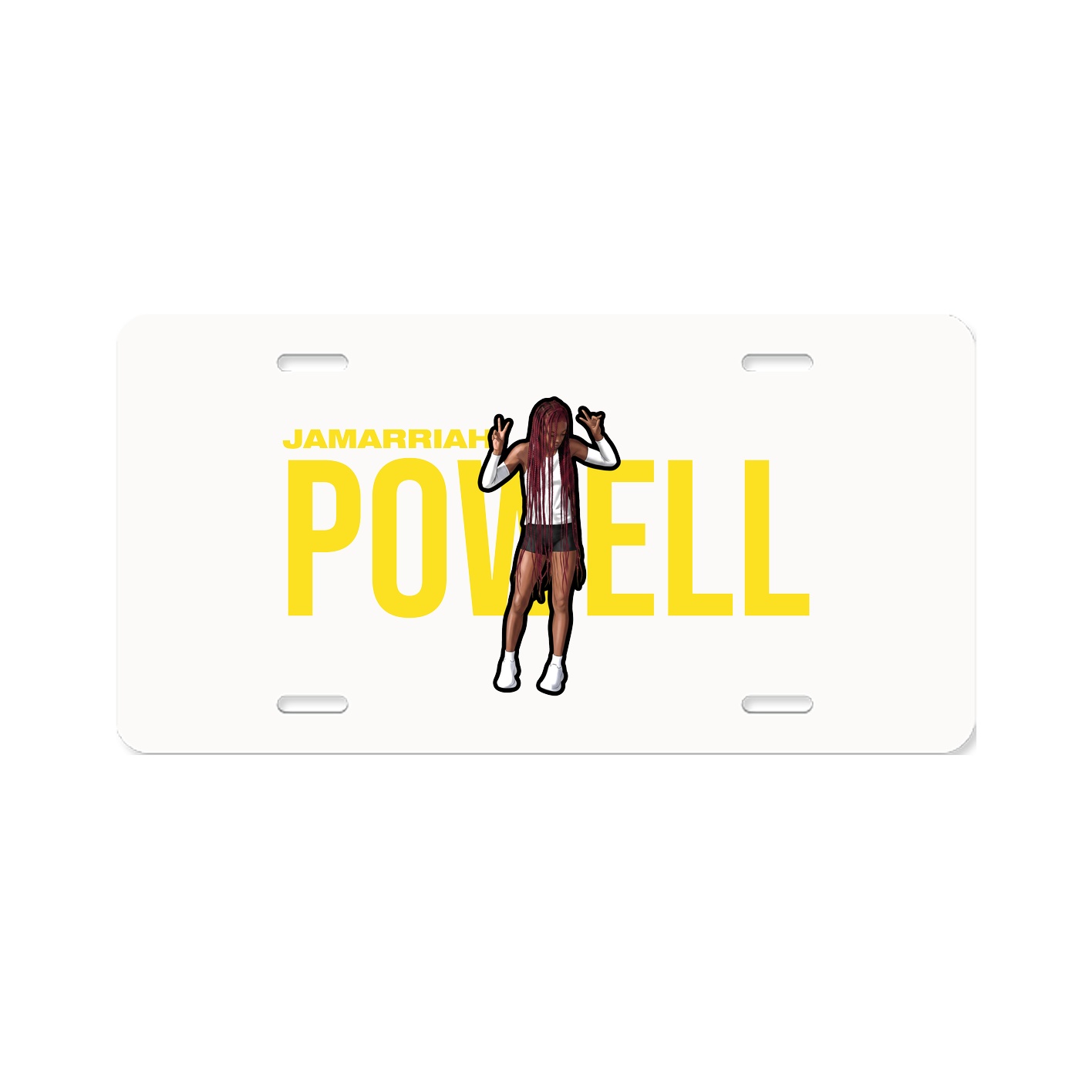 License Plate — Player Name in Classic