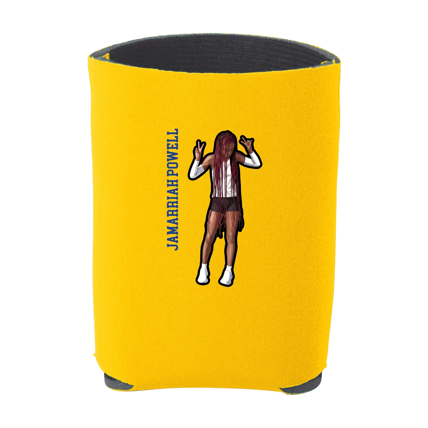 Can Holder — Name Vertical in Yellow