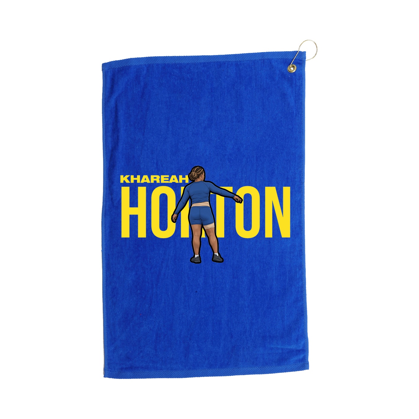 Golf Towel — Player Name in Royal