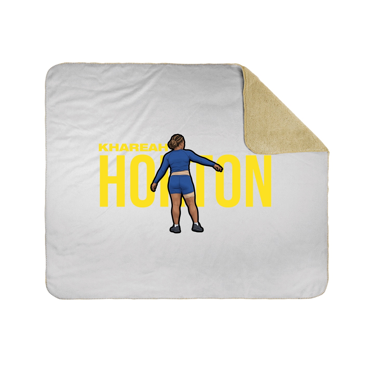 Throw Blanket — Player Name in White