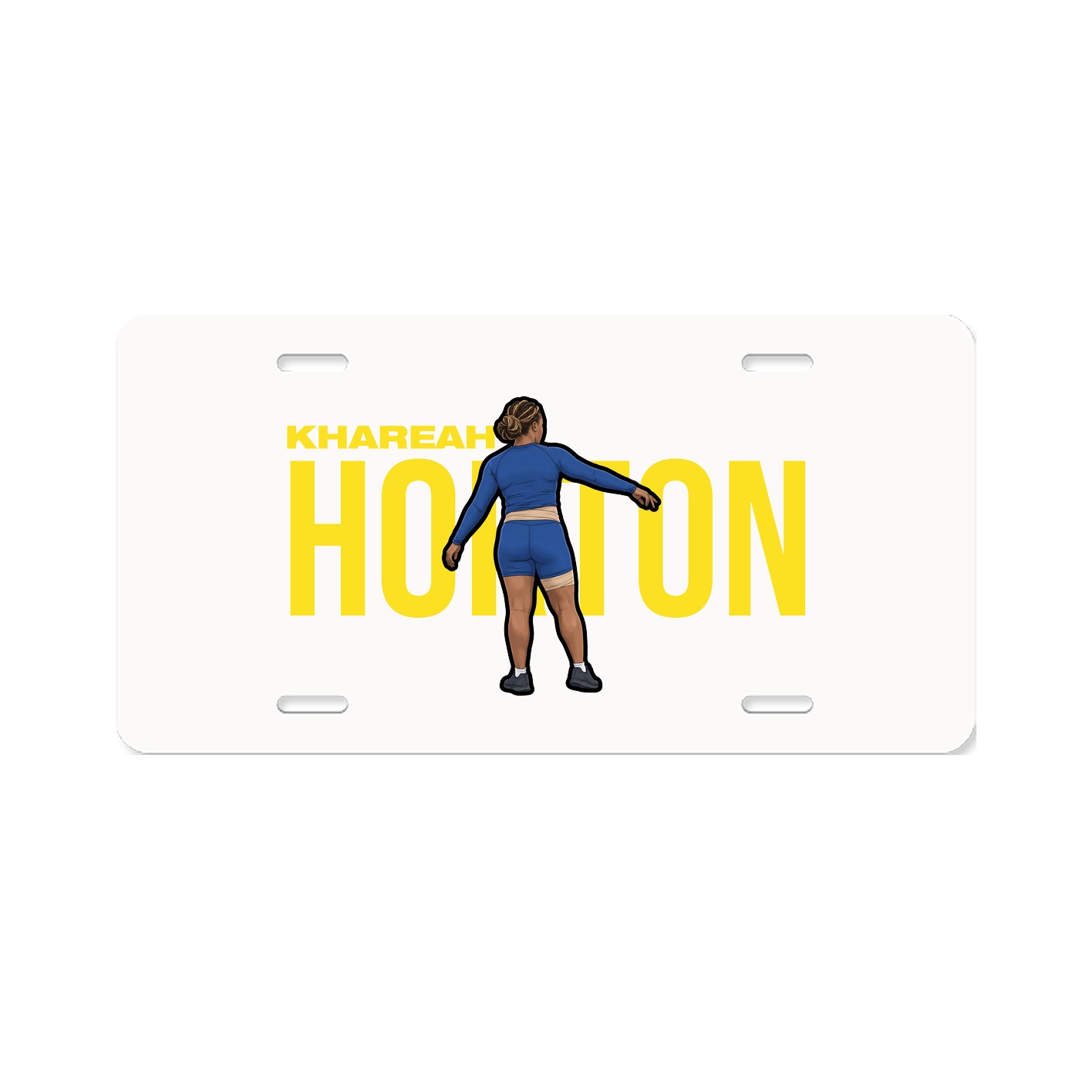 License Plate — Player Name in Classic