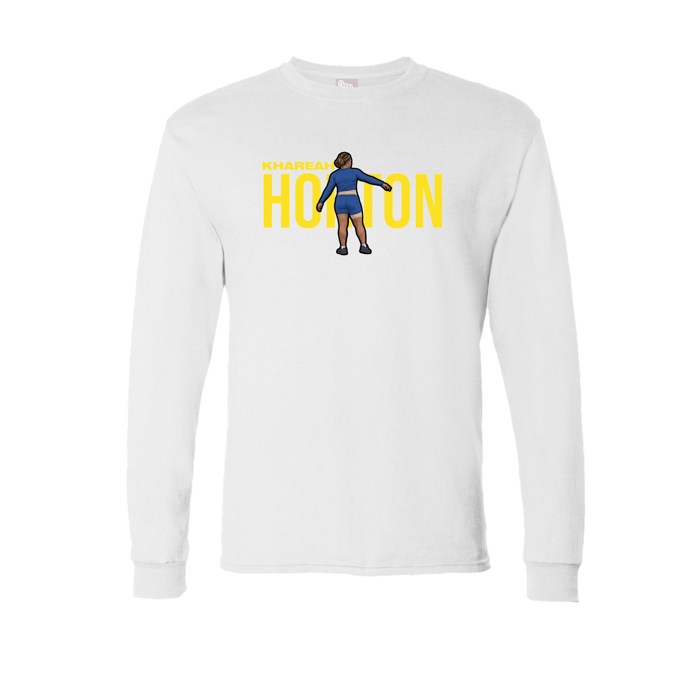 Long Sleeve Tee — Player Name in White