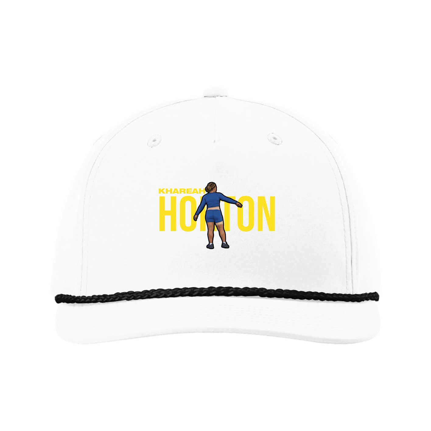 Five-Panel Classic Rope Cap — Player Name in White