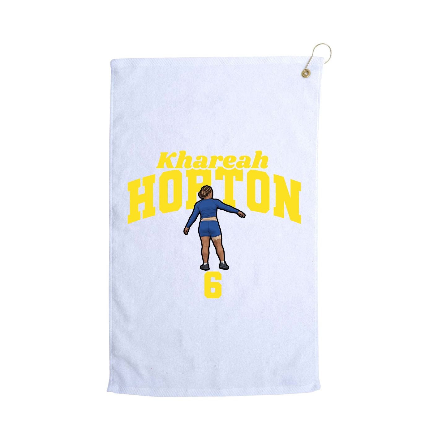Golf Towel — Signature Arch in White