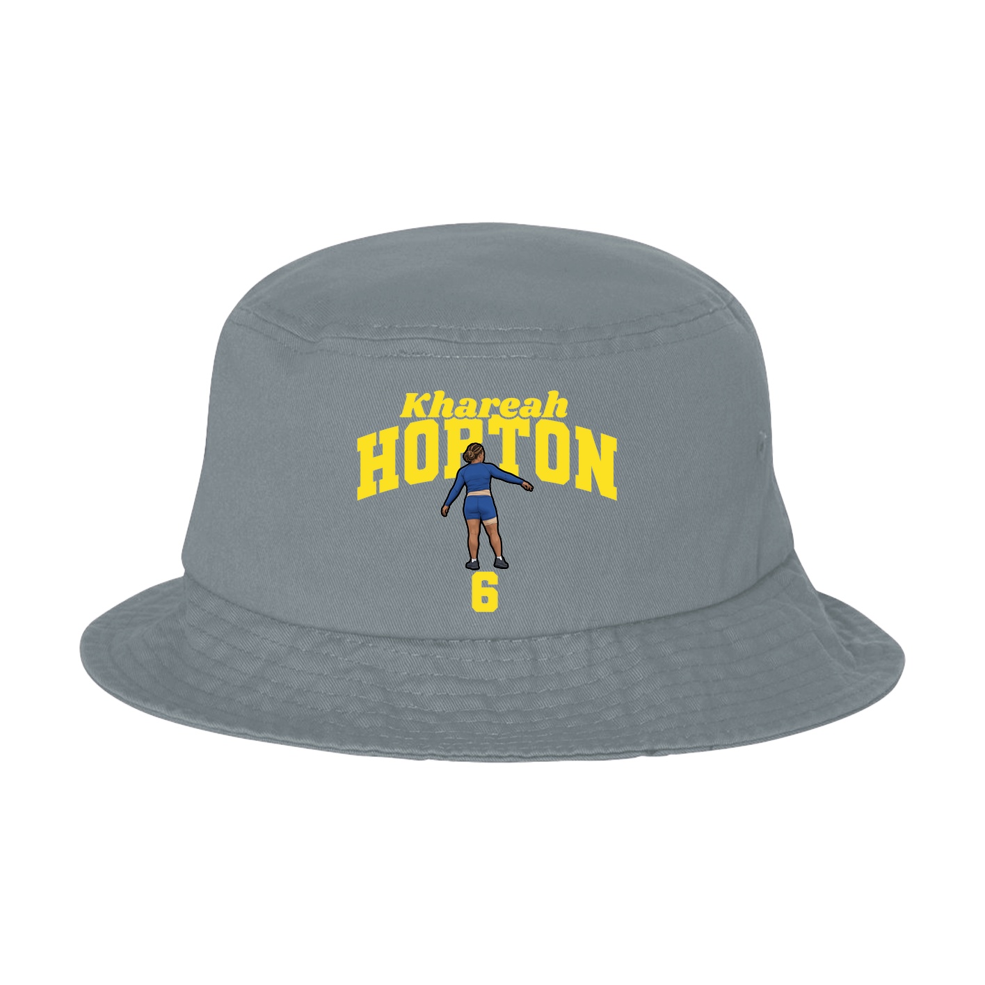 Bucket Cap — Signature Arch in Grey