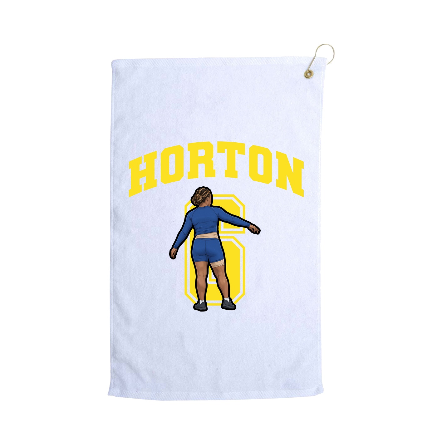 Golf Towel — Number in White