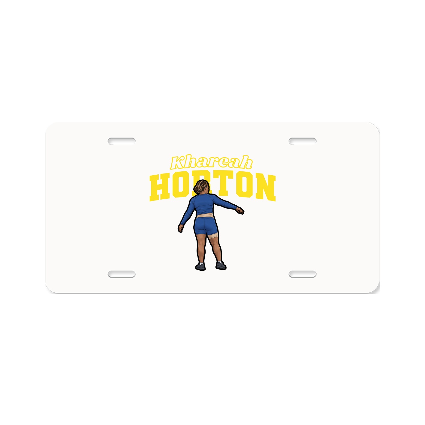 License Plate — Name Arch in Classic