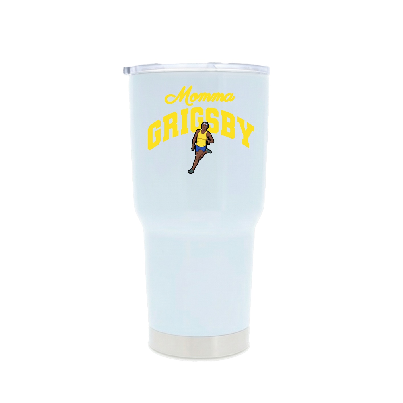 30oz Stainless Steel Tumbler — Mothers Day Arch in White