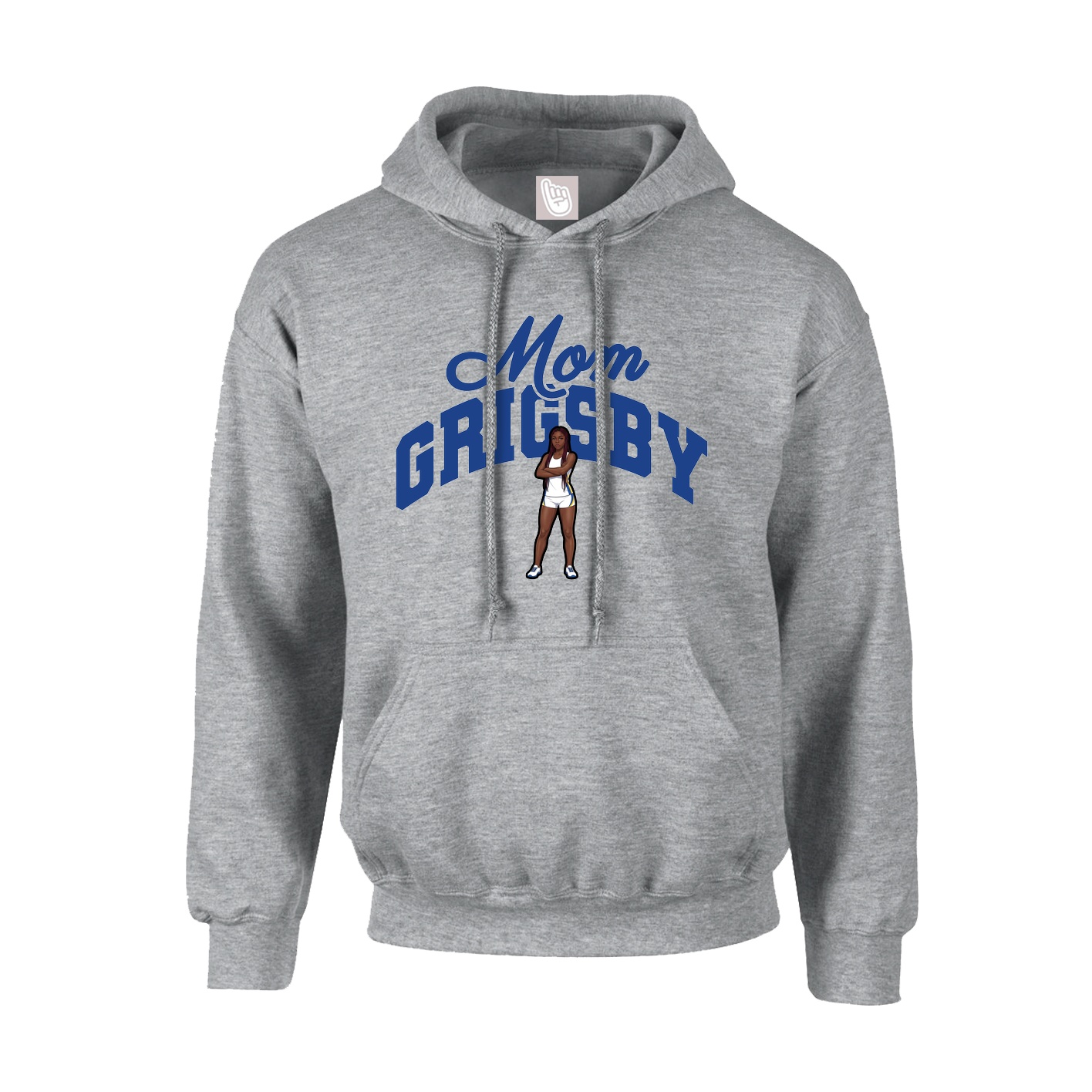 Hoodie — Mothers Day Arch in Grey