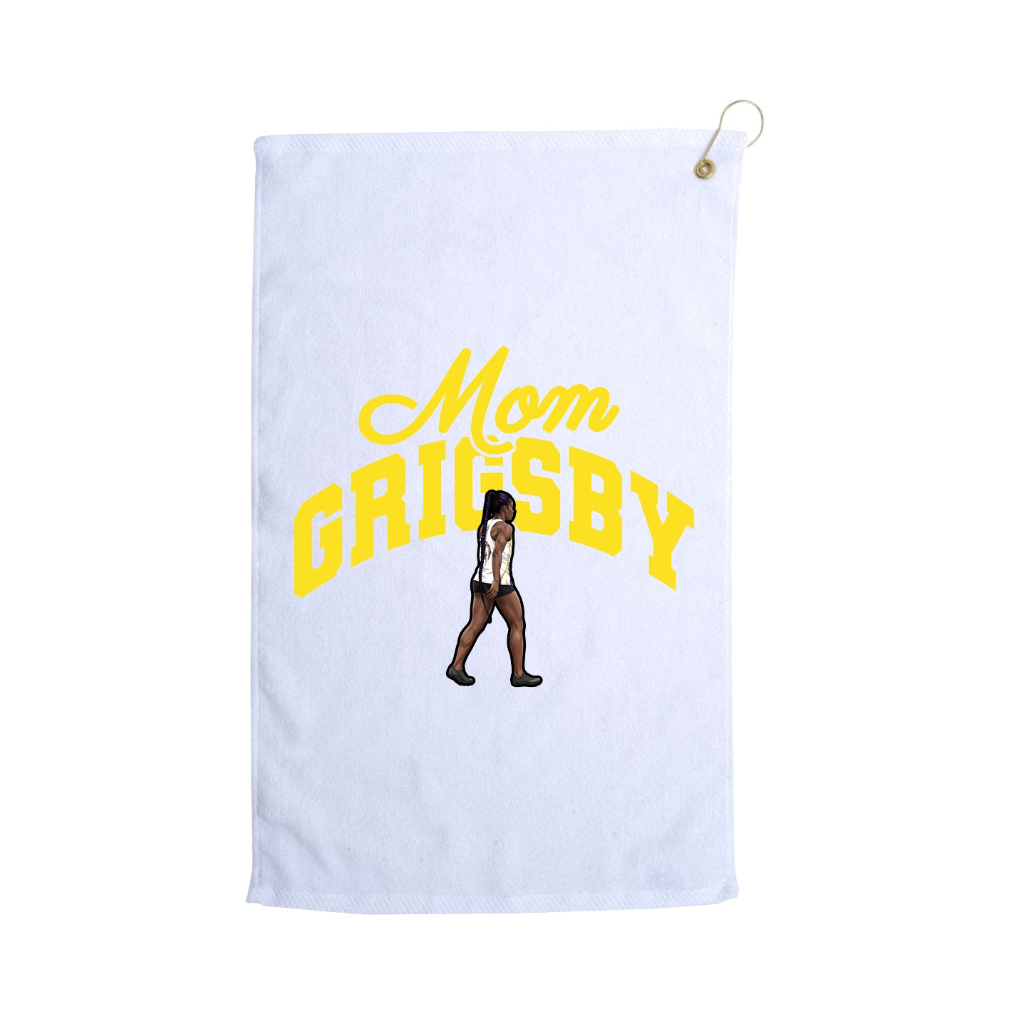 Golf Towel — Mothers Day Arch in White