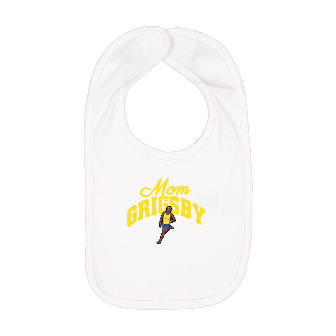 Infant Bib — Mothers Day Arch in White