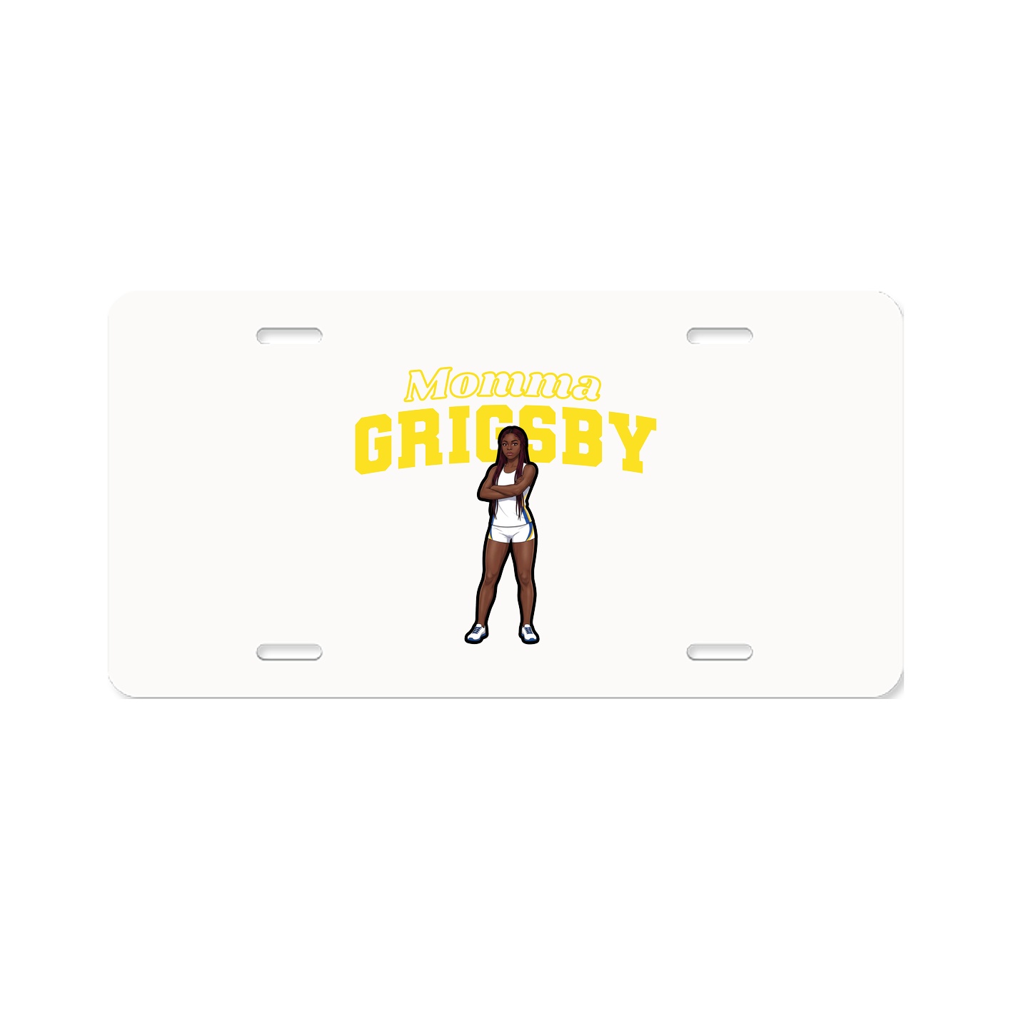 License Plate — Mothers Day Block in Classic