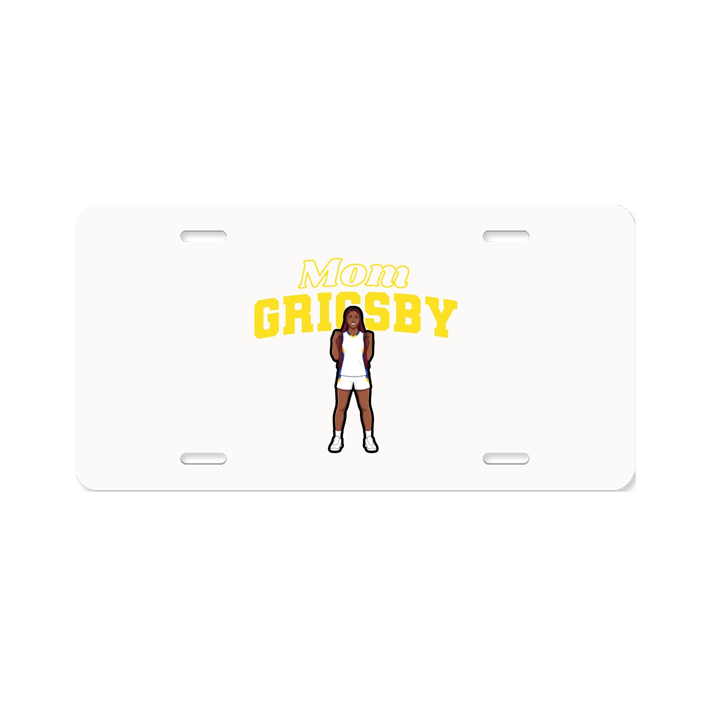 License Plate — Mothers Day Block in Classic