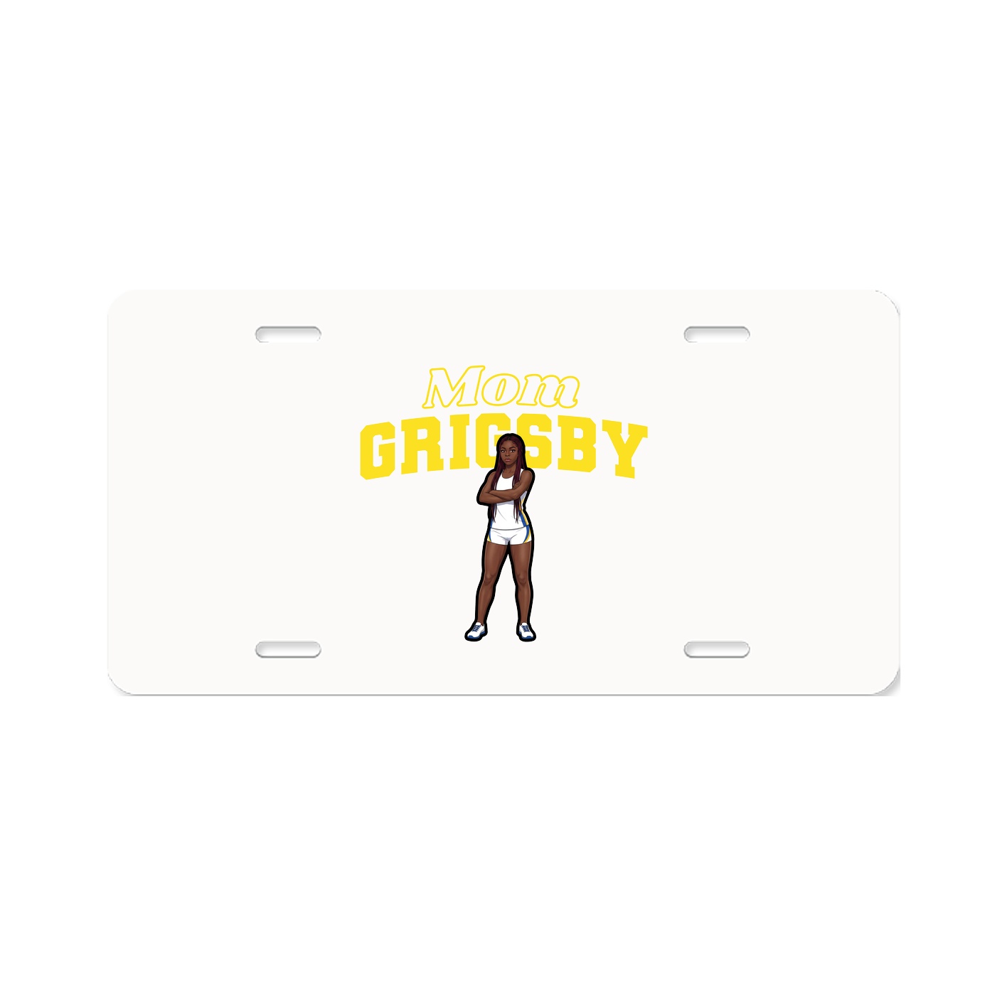 License Plate — Mothers Day Block in Classic