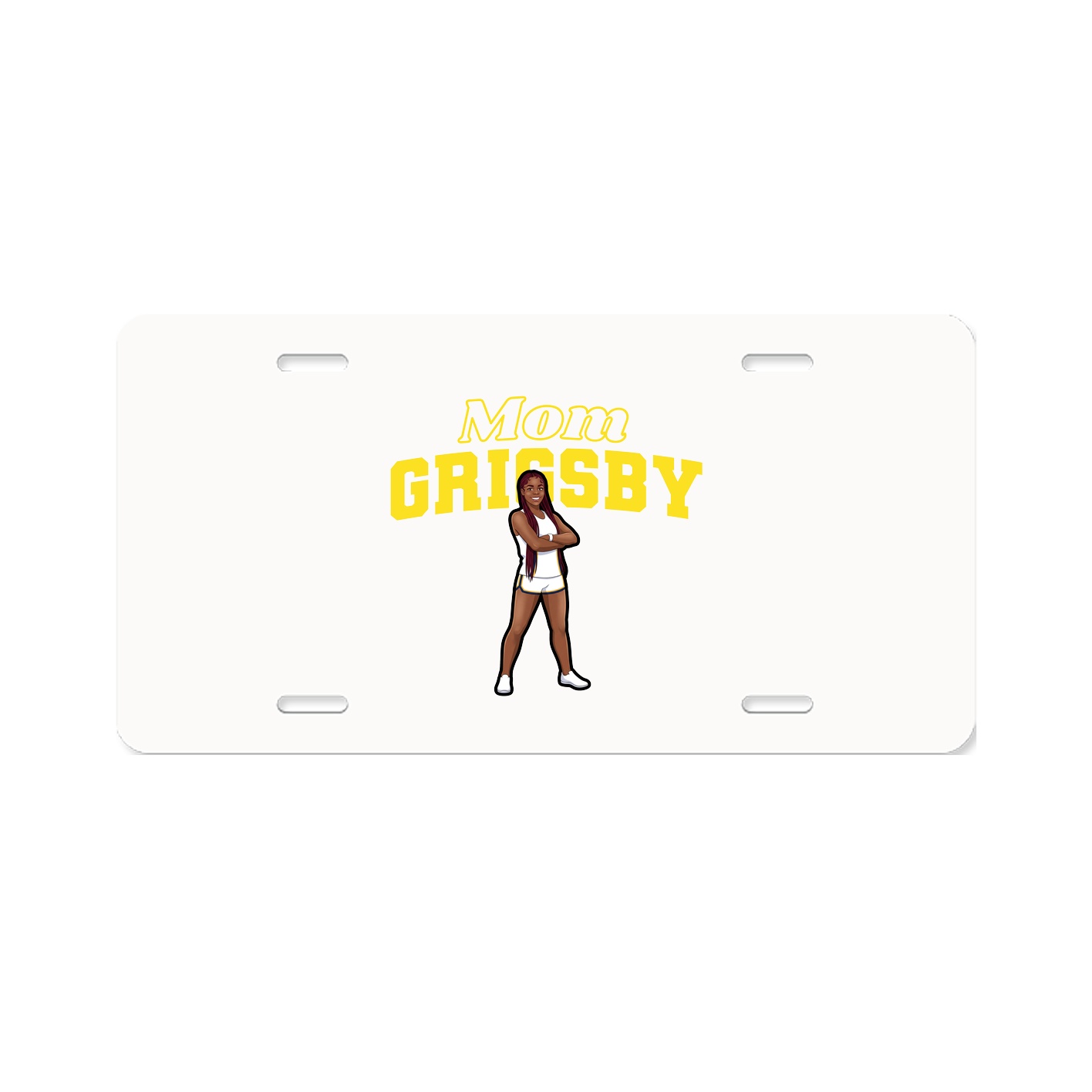 License Plate — Mothers Day Block in Classic
