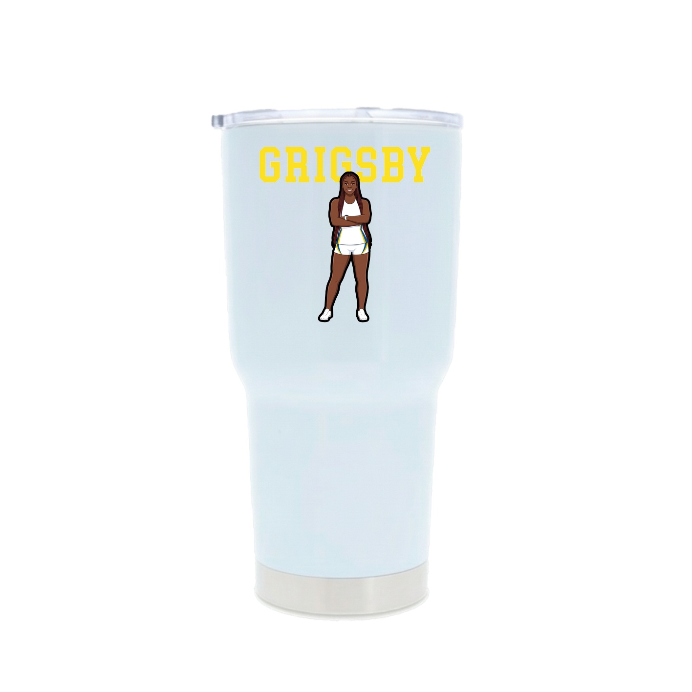 30oz Stainless Steel Tumbler — Shirsey in White